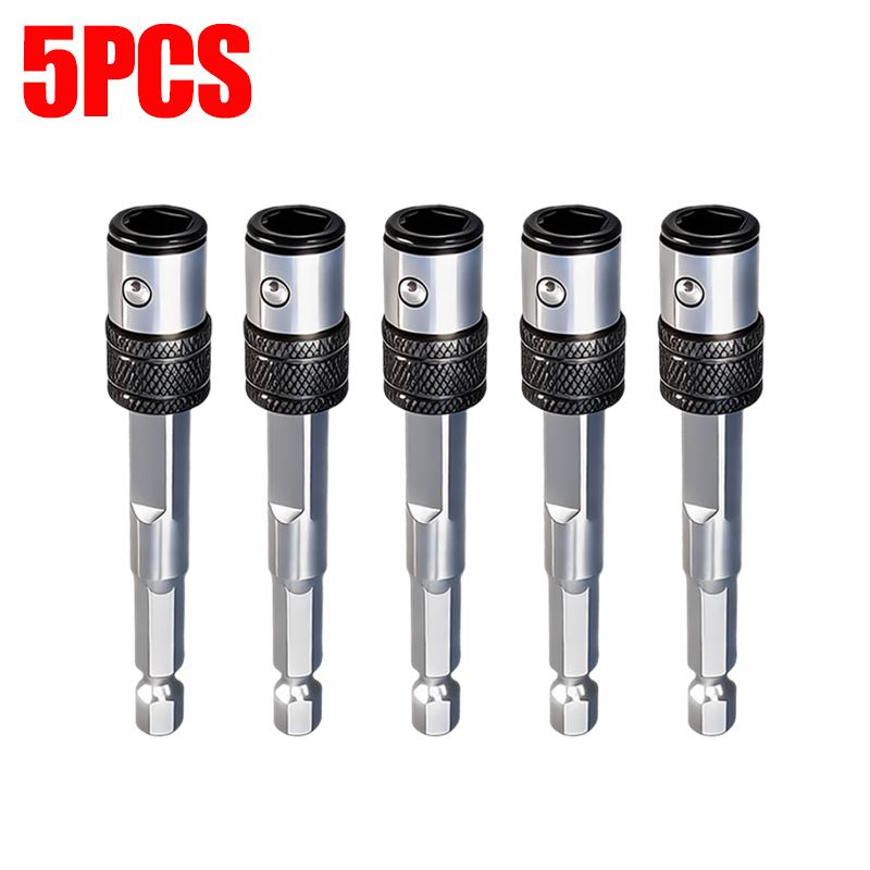 Portable 2-IN-1 Batch Head Connecting Rods Self-locking Quick Positioning Extension Rod Socket Adapter For Power Drills Wrenches