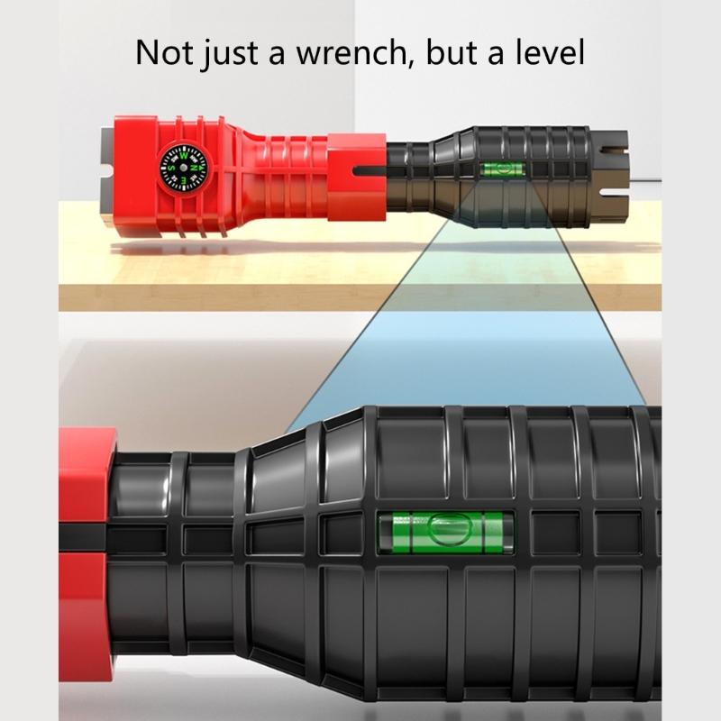 24 In 1 Faucet and Sink Installer Wrench Multipurpose Basin Wrench Plumbing Tool for Bathroorm Kitchen Flume Wrench
