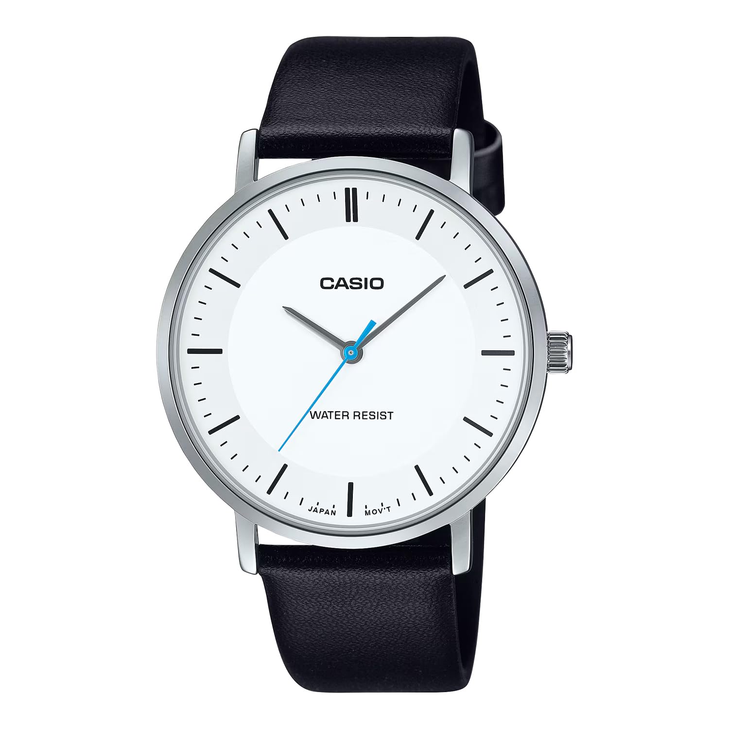 

CASIO Quartz Watch White x Black Leather Band [Casio] Men s MTP-VT04L-7E (Overseas Model) [Used]