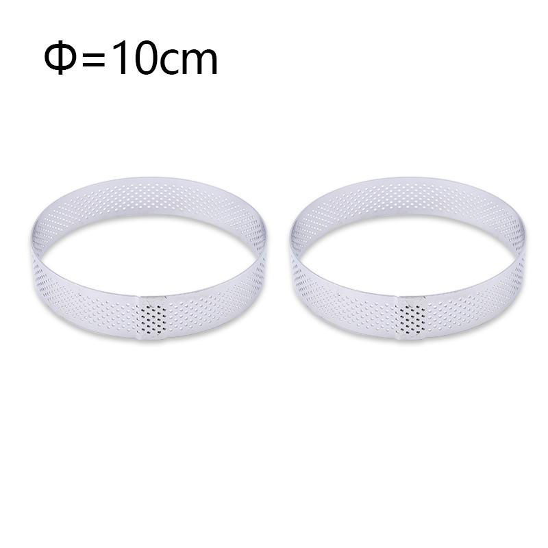 FAIS DU Perforated Round Tart Ring Stainless Steel Fruit Pie Tartlet Mold for Baking DIY Dessert Cake Mousse Molds Kitchen Tools