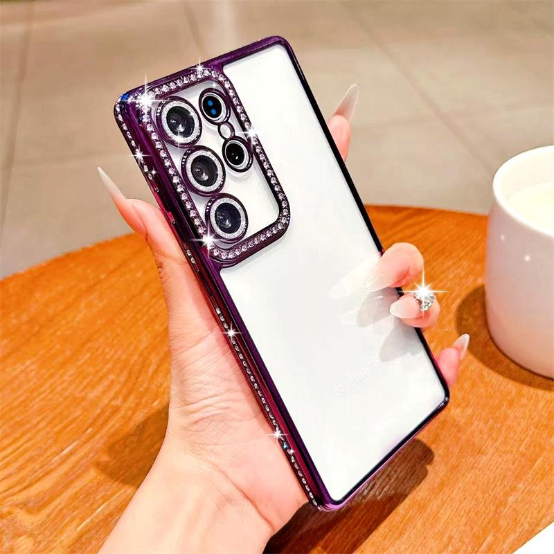 Glitter Diamant Etui for Samsung Galaxy S25 Edge S23 Ultra S24 FE A56 A36 A26 A16 A55 A35 A25 A15 A54 A34 A14 Deksel iPhone 16 15 Pro Max 14 Plus 13 12