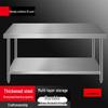 304 Stainless Steel Commercial Kitchen Prep Table