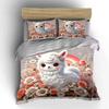 Cute White Sheep With Floral Decor Duvet Cover Set With 3D Printing Design Soft Polyester Bedding Set All-Season Comfort