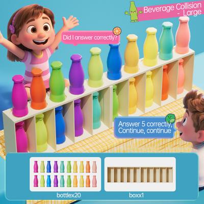 1 Set Gioco di Abbinamento Colori Bottiglia con 10/20 Bottiglie Colorate Bambini Bambini Piccoli Ragazzi Ragazze Allenamento della Memoria Abbinamento Colori Bottiglia Gioco da Tavolo Educativo