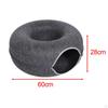 Cave for Cat Zipper Save Space Scratch Resistant Washable Kitten House Nest Removable 60x60x28cm