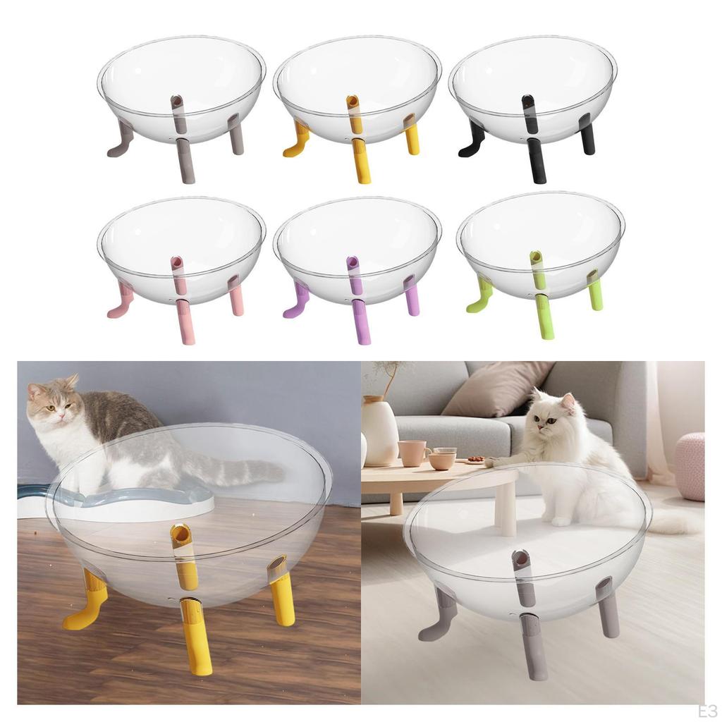 Capsule Cat Bed House Lightweight Raised Acrylic Dome Easy to Clean Gift Ornament Kitten