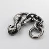 Used GARNI Snake Motif Silver Keyring *Marukan not included