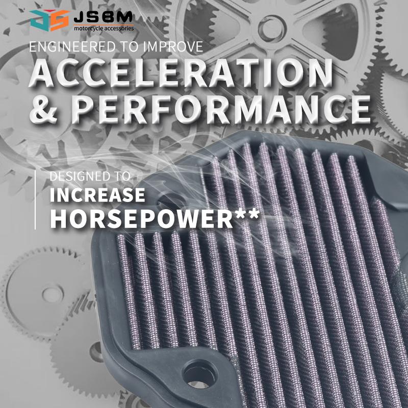 JSBM Motorcycle Washable Air Filter Intake Cleaner Elements Parts For BENELLI BN302 BN 302 BN302S BN302R TNT300 2014-2019