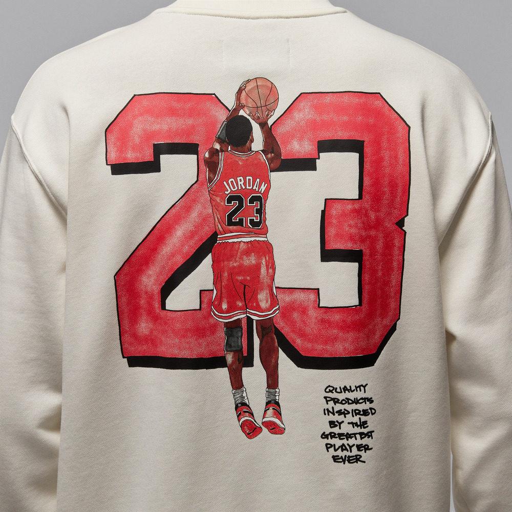 Jordan As M J Gfx Flc Sports Casual Pullover Crewneck Sweatshirt Men Sweatshirt IR0111133