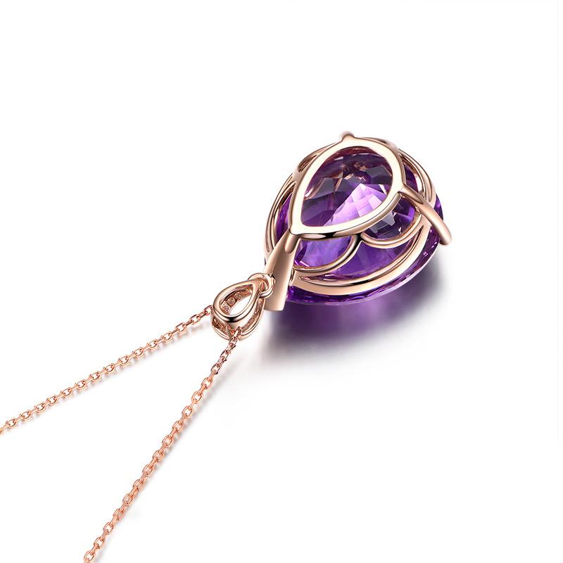 BELLA BOX Luxury Drop Shaped Large Pendant Women's Fashion Clavicle Chain Fine Jewelry New Trendy