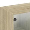 Wall Cabinet with Glass Doors Sonoma Oak 102 X 37 X 35 Cm