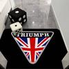 T-Triumph Motocykl Logo Wycieraczka Pokój Dziecięcy Dekoracja Sypialni Balkon Antypoślizgowa Wycieraczka Wycieraczka do Salonu Dywanik