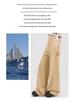 Women's American Loose Jeans: Autumn Belted Design, Slimming Straight-Leg, Wide-Leg Floor-Length Pants