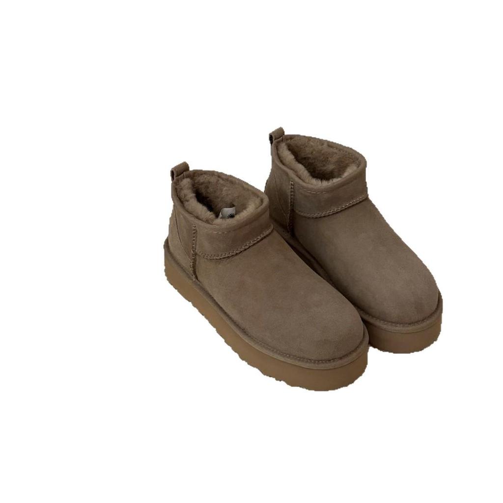 Henan Sangpo 2025 Sheepskin Shearling Ankle Snow Boots for Men & Women - Winter Warmth