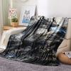 1Pc Fantasy Dragon Print Flannel Blanket, High Quality Comfortable for All Seasons, Home Decor, Warmth and Comfort, Perfect for Gifts