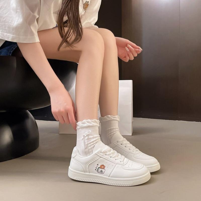 Fashion New Women Shoes Stitch Cute Lolita Shoe Versatile Girl Student Casual Couple's Kawaii Sneakers 2025 Men Women Off White Shoes