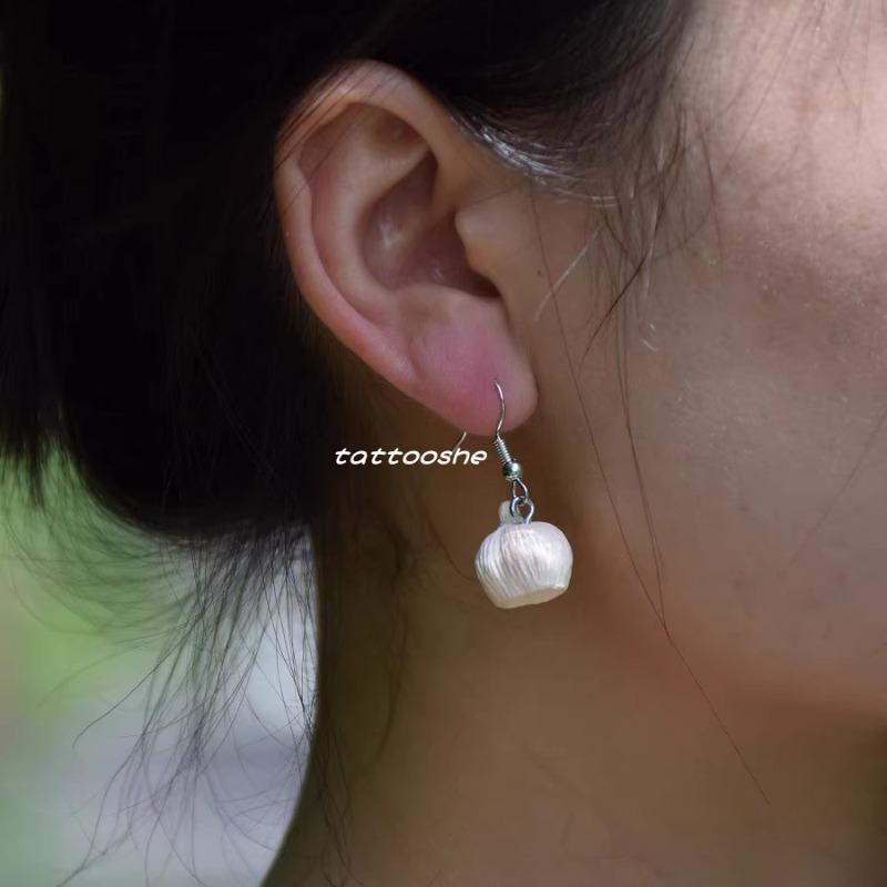 Garlic Earrings Funny Earring Garlic Hook Earring Simulate Vegetable Earrings