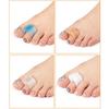 2Pcs Toe Separator Orthopedic Bunion Valgus Hammertoe Corrector Foot Pain Relief Natural