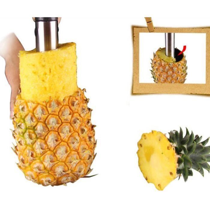 Pineapple Slicer - Pineapple - Peeler - Plastic - Metal - Black