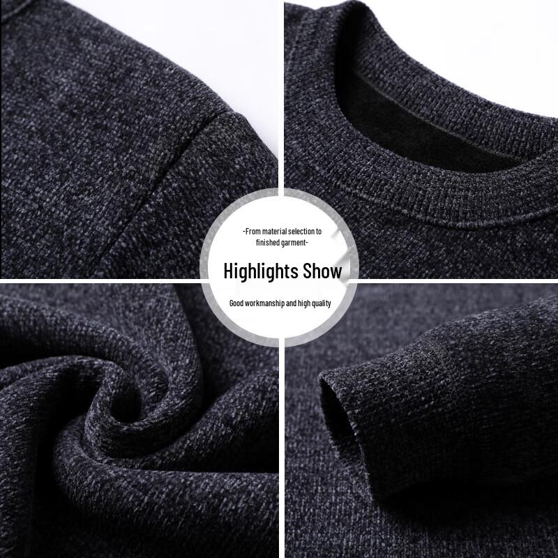 TUCANO Men's Warm Round Neck Fleece Sweater