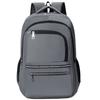 Spring New Laptop Backpack for Middle School Students Large Capacity Simple Fashion Bookbag Water-Resistant Breathable Black
