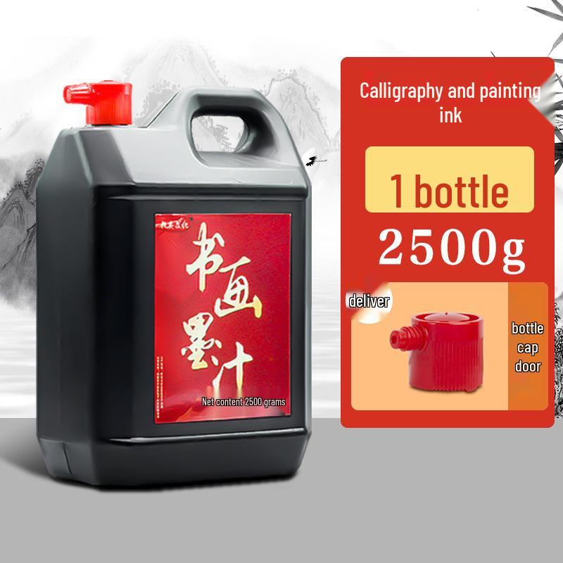 

Сверхконцентрированные чернила для каллиграфии и живописи, большая бутылка 2700 г для начинающих