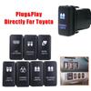 Kit Push Switch ON-OFF Heavy Duty ABS Plastic Single Pole 39x21mm For Toyota 12V