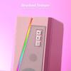 Redragon GS520 RGB Desktop Channel PC Computer Stereo 6 Colorful LED Enhanced Sound and Easy Access Volume USB Cable Pink Speakers, 2.0 Speakers,