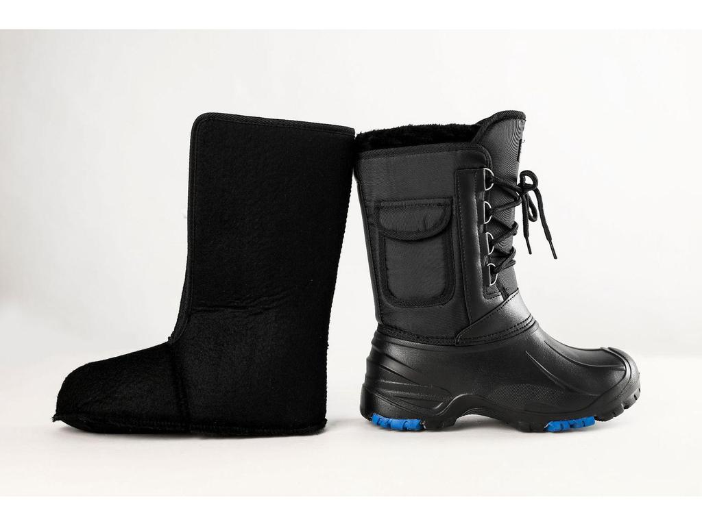 2022 Men's Waterproof Steel Toe Snow Boots with Thick Plush Lining for Fishing