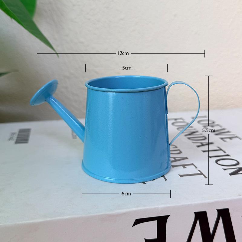 1 Pcs Mini Watering Kettle Tin Flower Pot Home Decoration Small Bucket Arrangement Succulent Garden Planting Potted Plants
