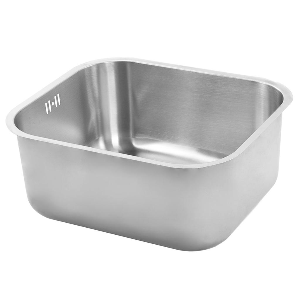 RV Sink Wash Basin Stainless Steel 430x370x180mm Rust Resistant Large Capacity for Camper Yacht Moto