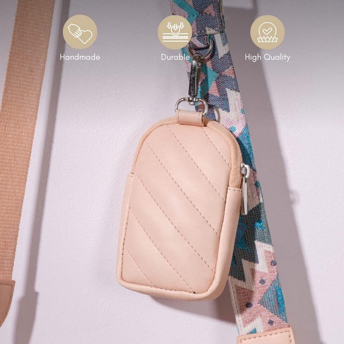 Стильная женская сумка-слинг с мешочком для монет | Веганская кожа ручной работы — фото 3