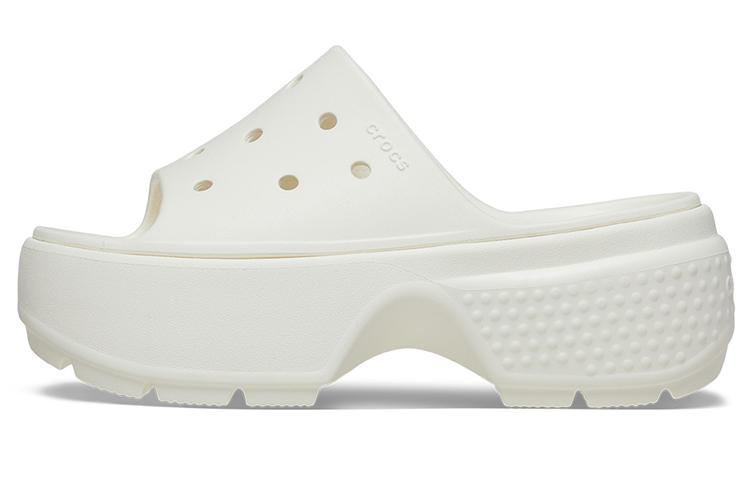 Crocs Stomp Slides White Women s 209346-0WV 39-40