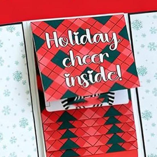 Christmas Gift Card Holder Book Xmas Money And Gift Card Sleeve Book Festive Greeting Card Organizer for Group Gifting And Personalized Wishes