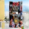 Messi Customizable Name Beach Towel Super Soft Microfiber Quickdry Fabric Suitable for Swimming Gym Camping Yoga Vacation
