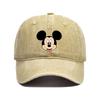 Retro Washed Mickey Mouse Print Baseball Cap Men Women Vintage Kpop Snapback Cap Adjustable Breathable Trucker Hat Sunscreen Hat