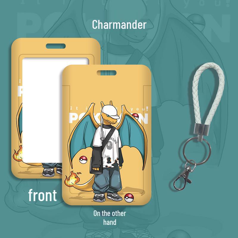 Cartoon Lanyard ID Holder for Students: School, Bus, Meal, or Work Badge