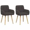 Dining Chairs 2 Pcs Boucle Dark Gray 59 X 57 X 85 Cm