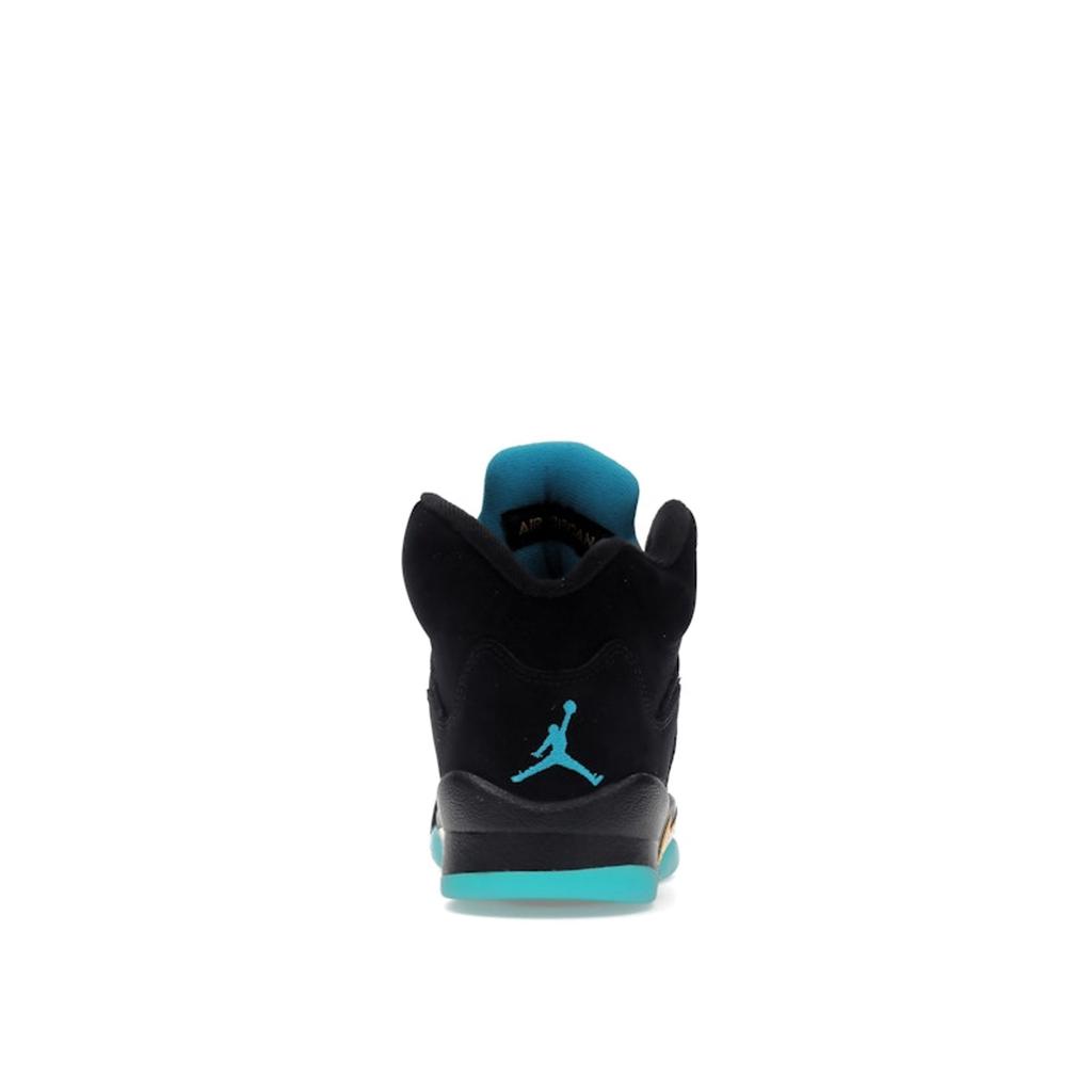 Air Jordan 5 Retro GS Aqua Kids Sneakers Black Aquatone Taxi 440888-047