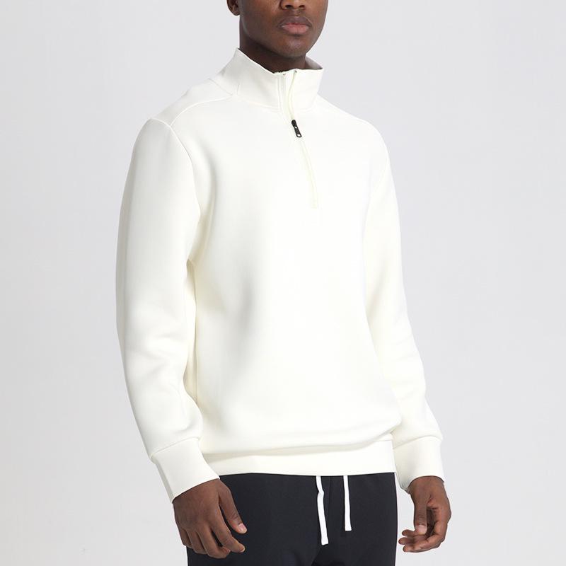 Men's Winter Half-Zip Quick-Dry Basketball Training Jacket, Fitness & Running Long Sleeve Top