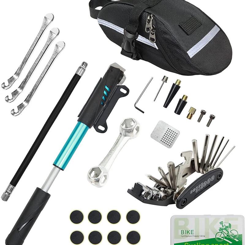 Bicycle Tire Repair Kit with Pump