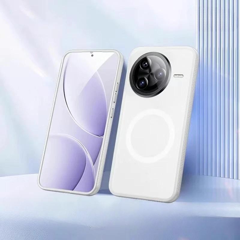 Für Magsafe Magnetic Case für POCO F7 Ultra Luxury Skin Feel Matte Transparent Camera Protective Shell Bumper für POCO F7 Pro