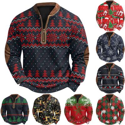 Men's Winter  Buckle Sweatshirt Men's Printed Men's Sweatshirt
