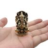 Mini vintage mässing Ganesha statyficka Indien Thailand Elefantgud Figur Skulptur Hemmakontor Skrivbord Dekorativ prydnad Gåva