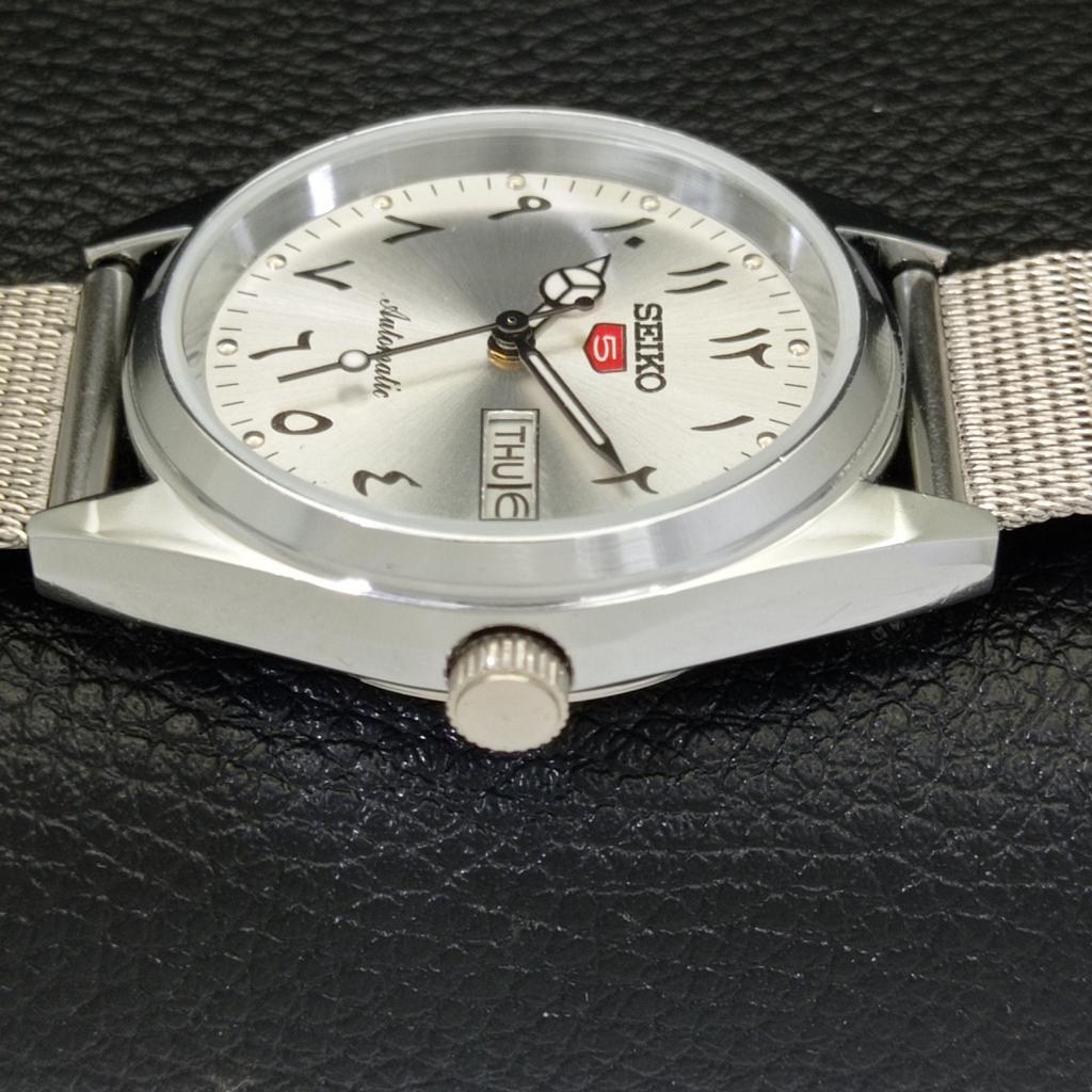 JAPAN VINTAGE REFURBISHED SEIKO 5 AUTOMATIC 6309A MENS SILVER WATCH A441181-4 Sk-a441181