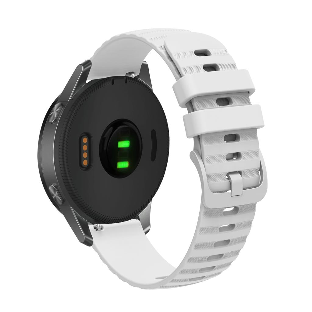 For Garmin Approach S40/Venu Sq/Samsung Galaxy Watch3 41mm/Gear Sport Silicone Watch Bands 20mm Quick Release Wave Grain Dots Straps Replacement