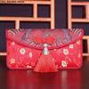 Tessuto di Seta con Nappe Broccato Felice Anno Nuovo Matrimonio Cerimonia di Fidanzamento Sacchetto Regalo in Denaro Borsa Rossa Busta Rossa Busta Rossa