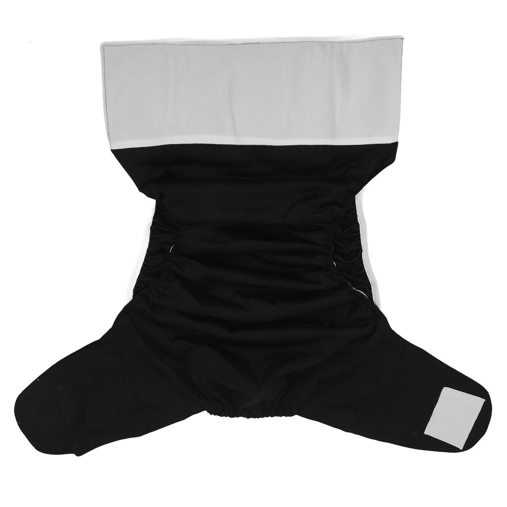 Washable Adult Cloth Diaper Nappy Reusable Breathable Incontinence Nappies Underwear for Men Women Black