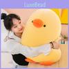 Yellow Adorable Big Duck Plush Toy Cute Cartoon Seat Cushion Girls Kids Gift