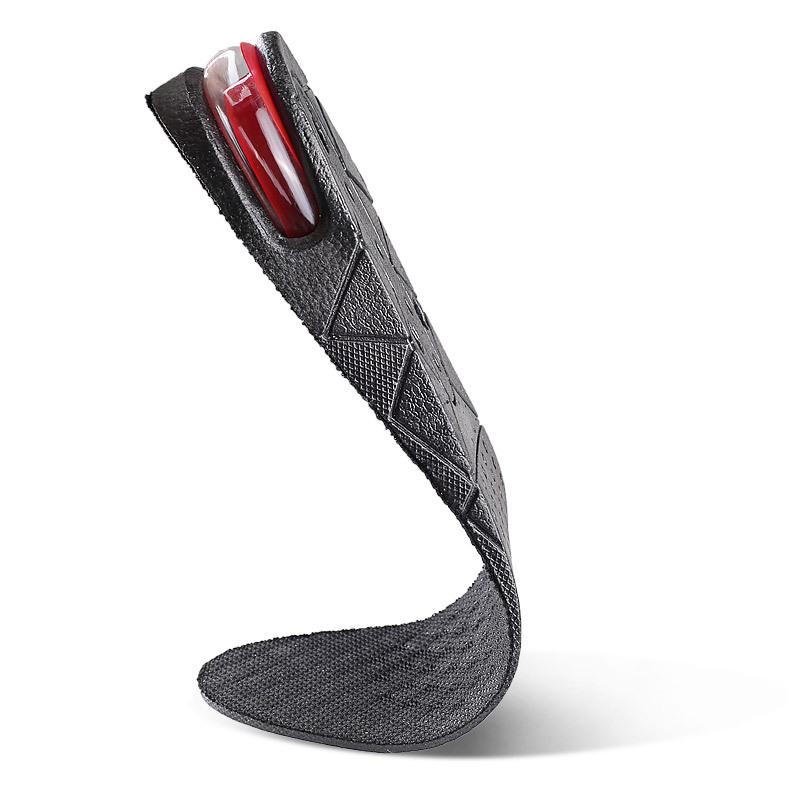 PVC Inner Heightening Insole Men's and Women's Breathable Shock Absorption Air Cushion Adjustable Invisible Combination Insole